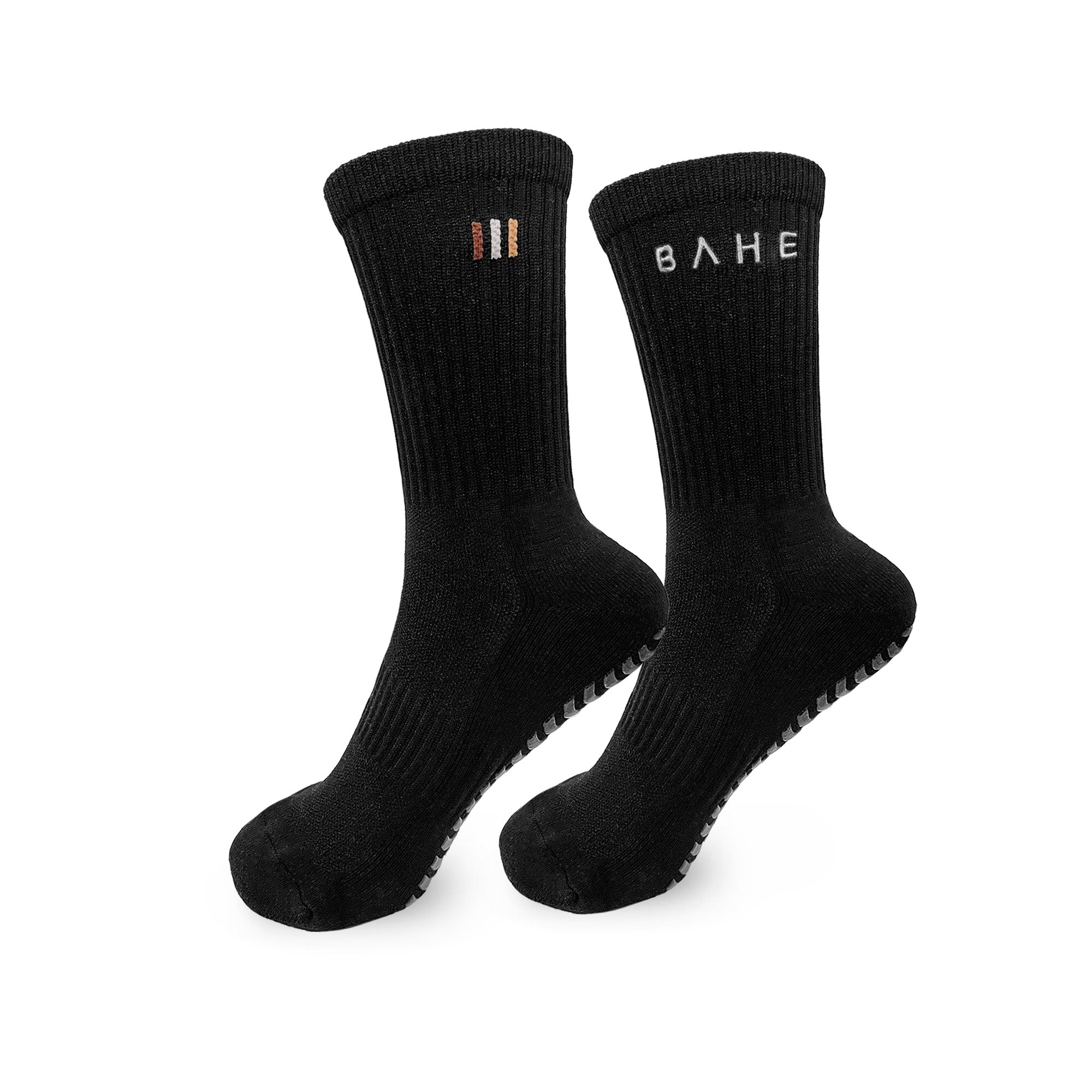 STUDIO GRIPPY CREW SOCKS ANTHRACITE