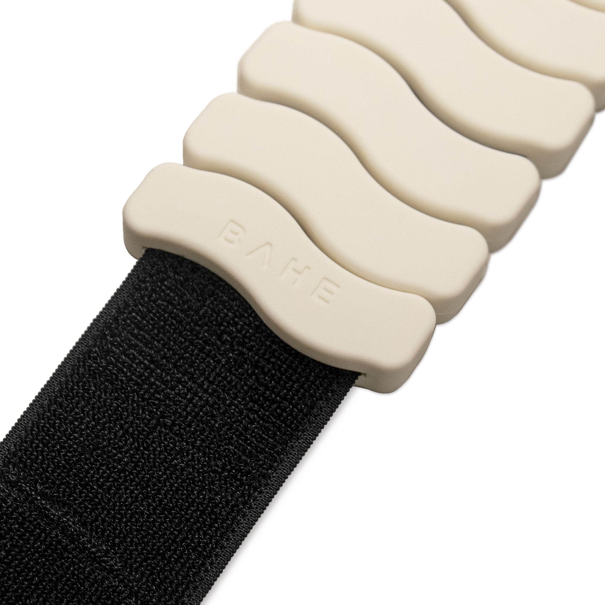 Close-up of BAHE wrist weights on arm — soft silicone, non-slip, and ideal for Pilates, yoga, and walking.