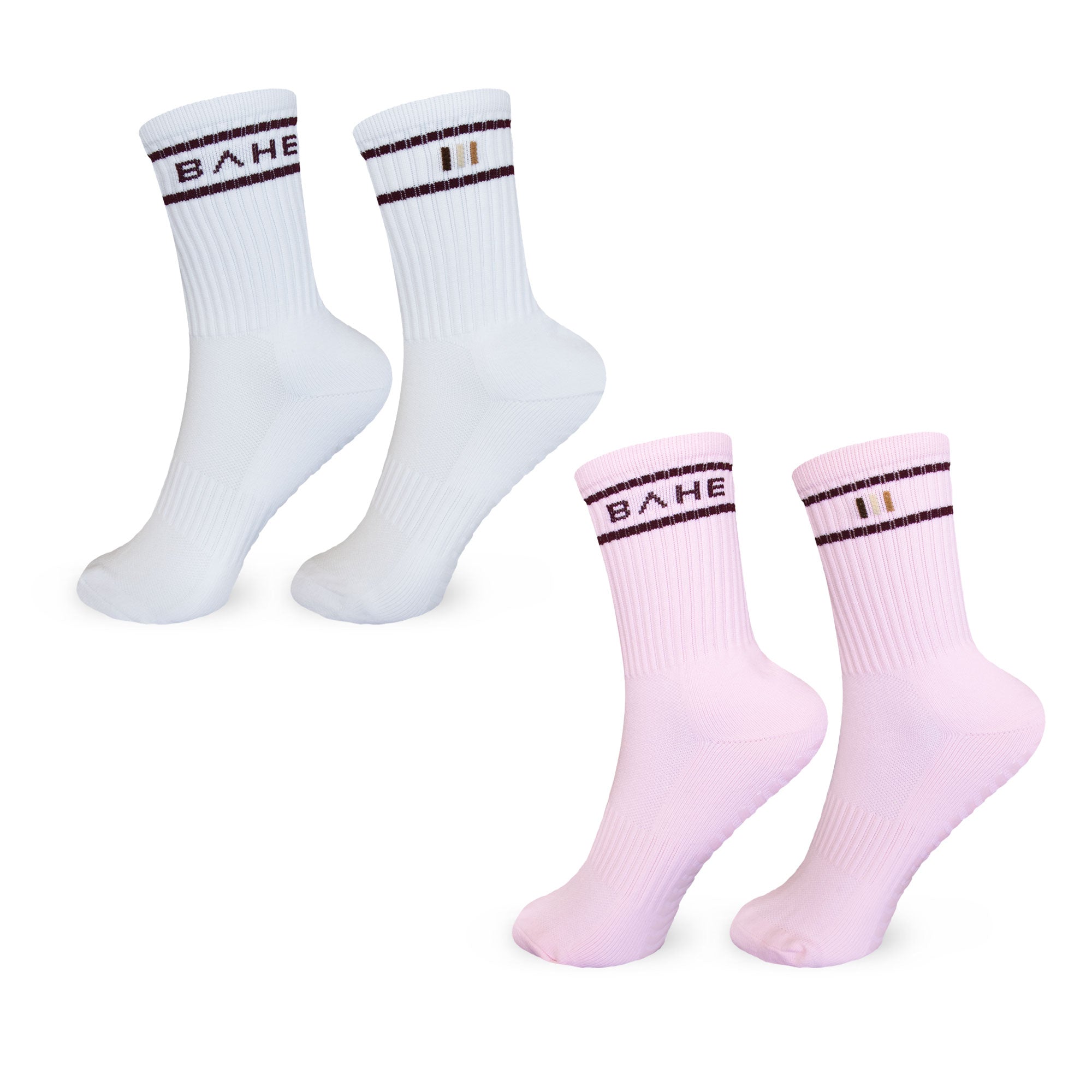 STUDIO GRIPPY CREW SOCKS 2 PACK
